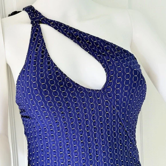 NEW w TAGS Trina Turk Adeline Asymmetrical Maillot One Piece Swimsuit (size 10)
